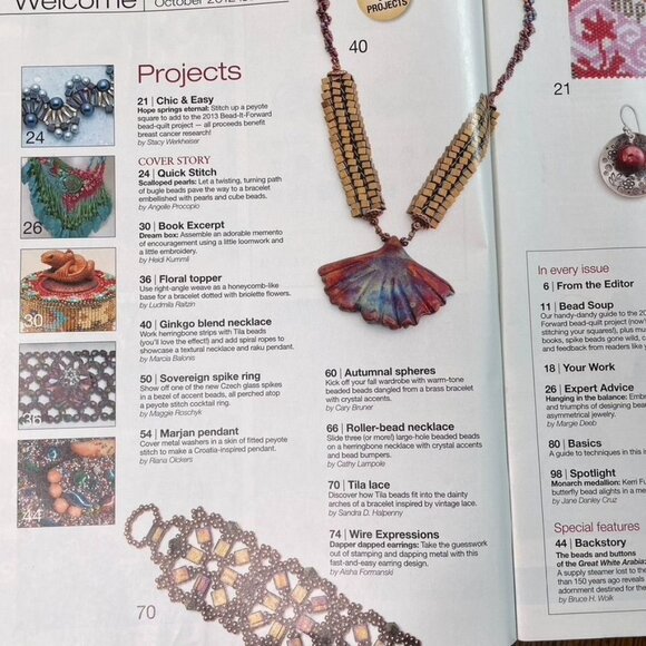 Bead & Button Magazine Jewelry Crafting Book u October 2012 Issue 111 - Picture 4 of 8